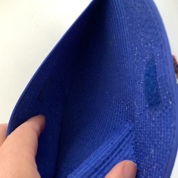 Royal blue Asian print wallet - Picture 6 of 8